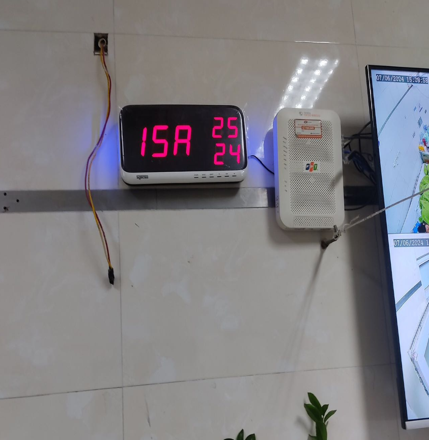 màn hiển thị chuông gọi y tá